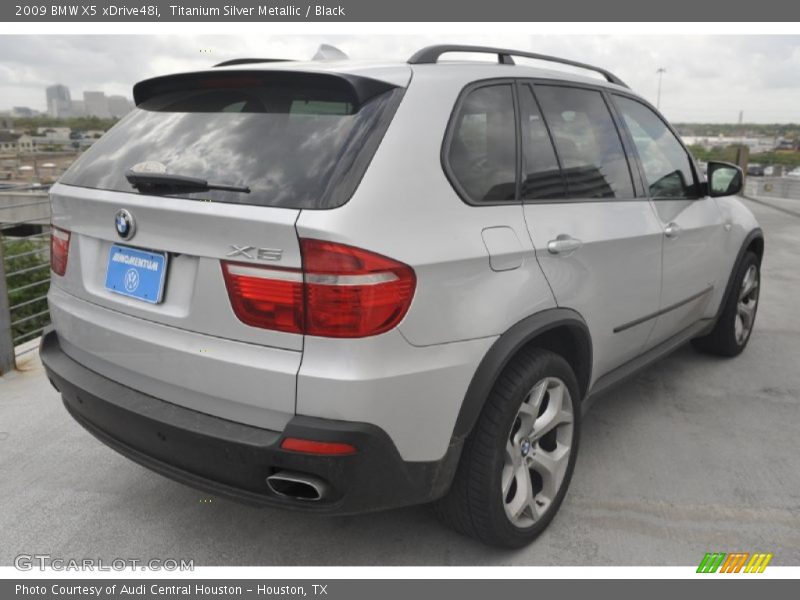 Titanium Silver Metallic / Black 2009 BMW X5 xDrive48i