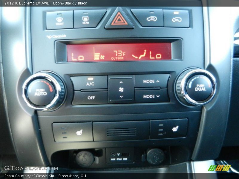 Ebony Black / Black 2012 Kia Sorento EX AWD