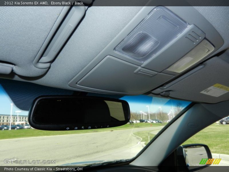 Ebony Black / Black 2012 Kia Sorento EX AWD