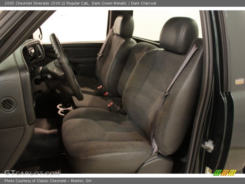 Dark Green Metallic / Dark Charcoal 2005 Chevrolet Silverado 1500 LS Regular Cab