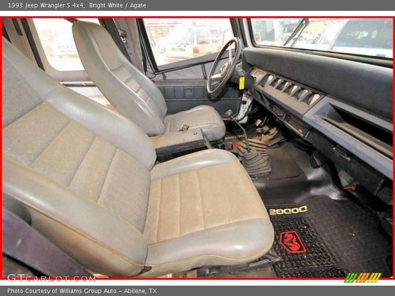 Bright White / Agate 1993 Jeep Wrangler S 4x4