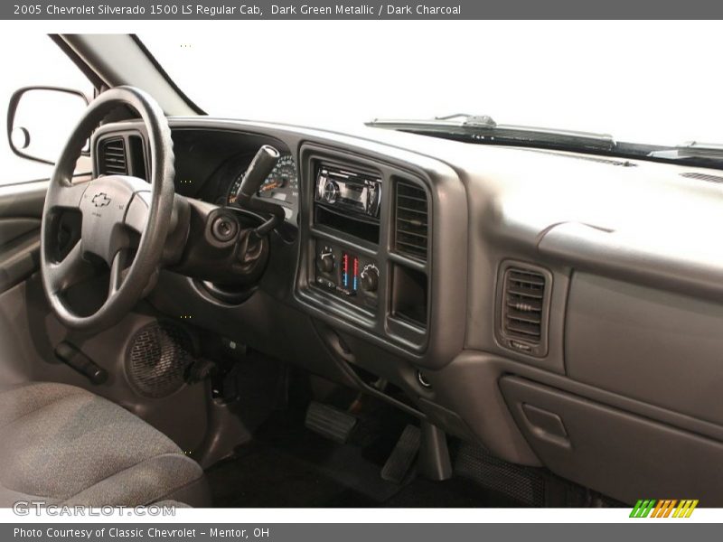 Dark Green Metallic / Dark Charcoal 2005 Chevrolet Silverado 1500 LS Regular Cab