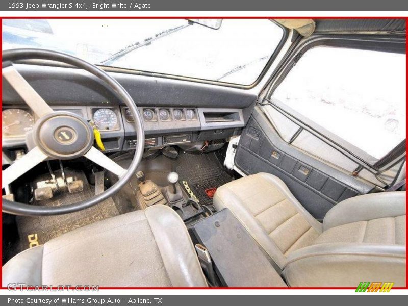 Bright White / Agate 1993 Jeep Wrangler S 4x4