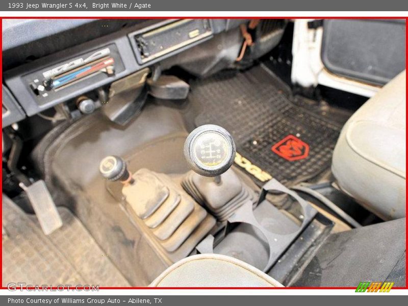 Bright White / Agate 1993 Jeep Wrangler S 4x4