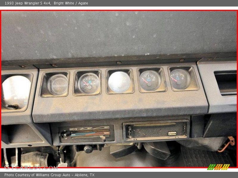 Bright White / Agate 1993 Jeep Wrangler S 4x4