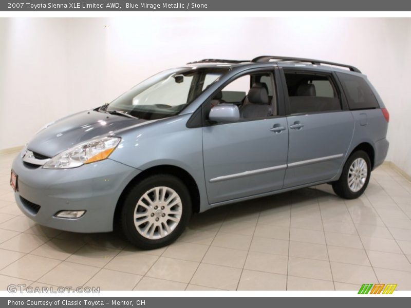 Blue Mirage Metallic / Stone 2007 Toyota Sienna XLE Limited AWD