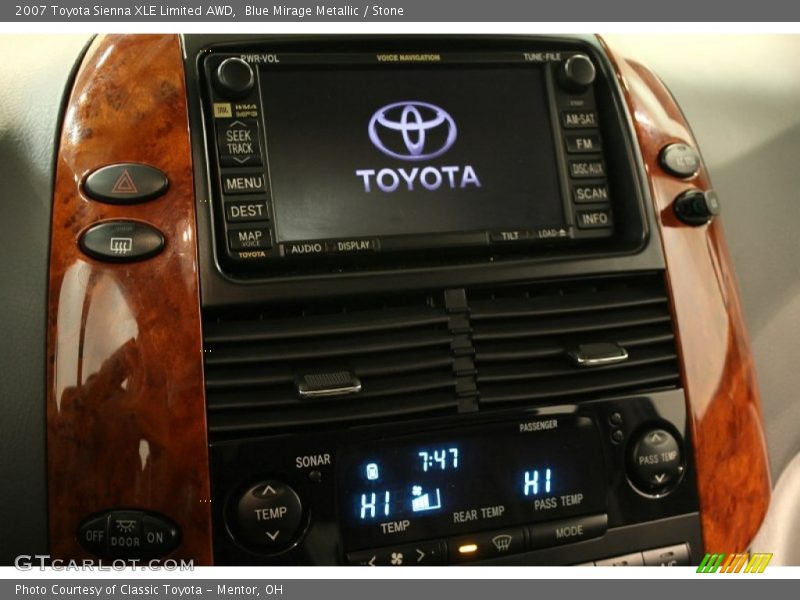 Blue Mirage Metallic / Stone 2007 Toyota Sienna XLE Limited AWD