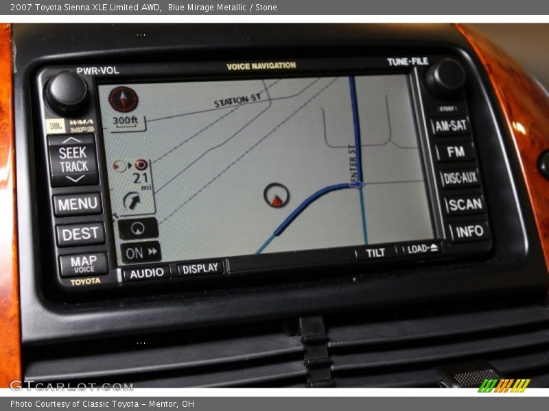 Navigation of 2007 Sienna XLE Limited AWD