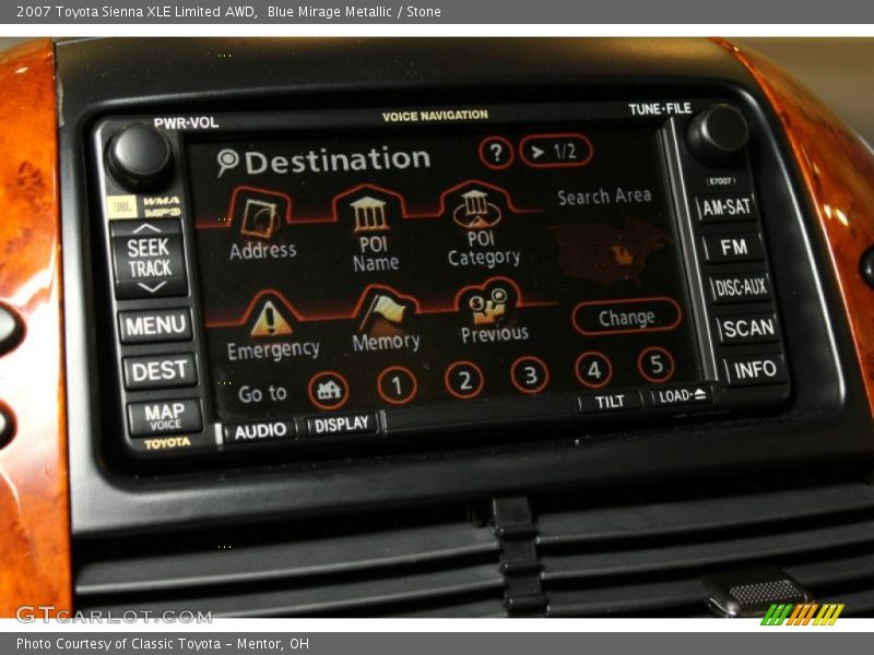 Blue Mirage Metallic / Stone 2007 Toyota Sienna XLE Limited AWD