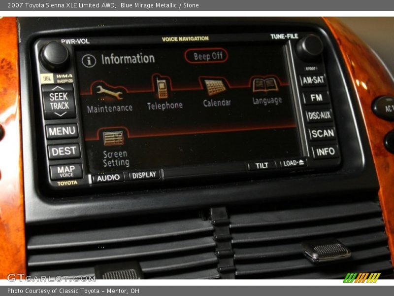 Blue Mirage Metallic / Stone 2007 Toyota Sienna XLE Limited AWD