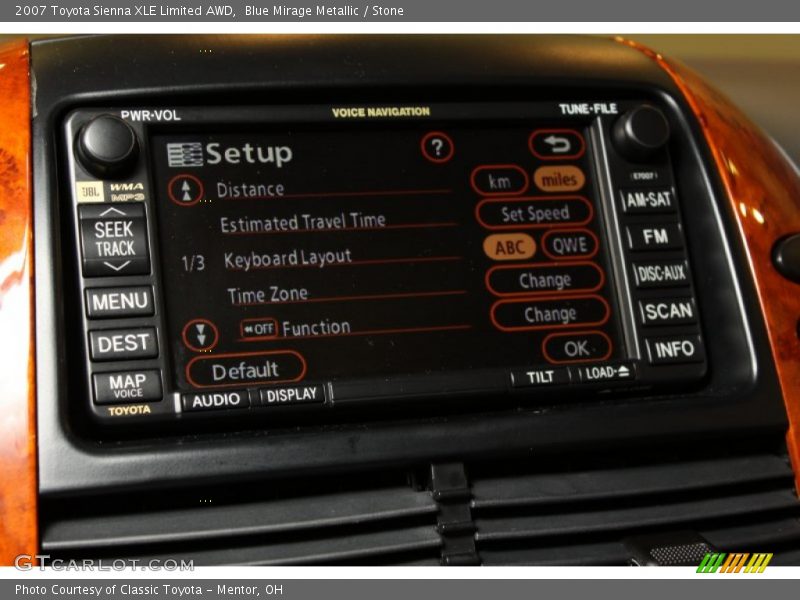 Blue Mirage Metallic / Stone 2007 Toyota Sienna XLE Limited AWD