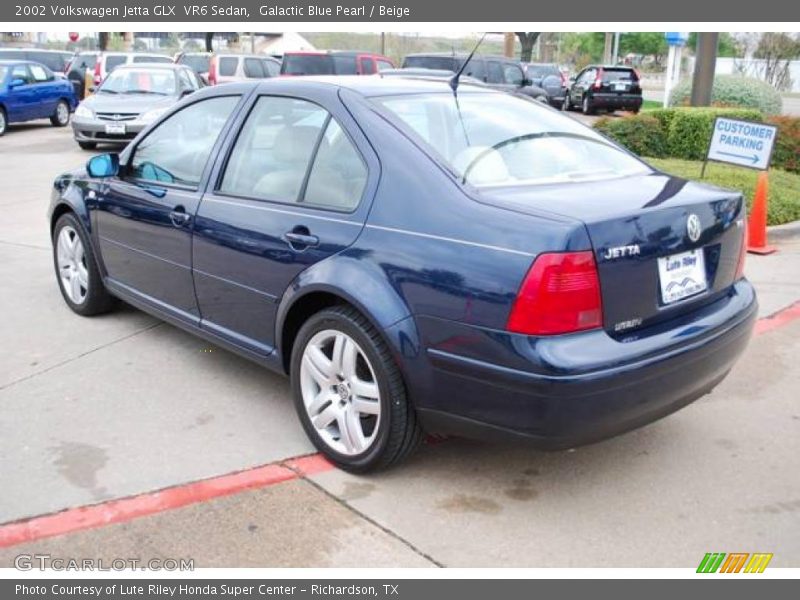 Galactic Blue Pearl / Beige 2002 Volkswagen Jetta GLX  VR6 Sedan