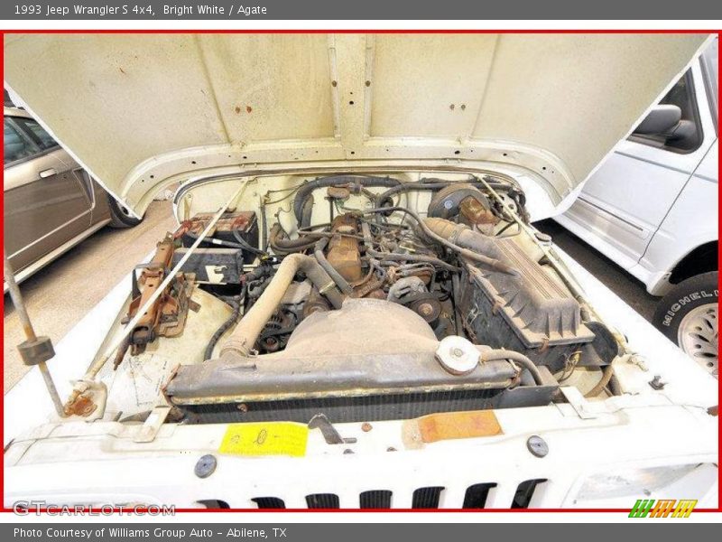 Bright White / Agate 1993 Jeep Wrangler S 4x4