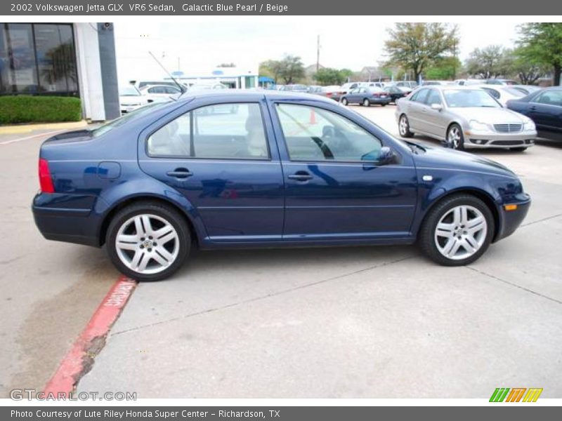 Galactic Blue Pearl / Beige 2002 Volkswagen Jetta GLX  VR6 Sedan