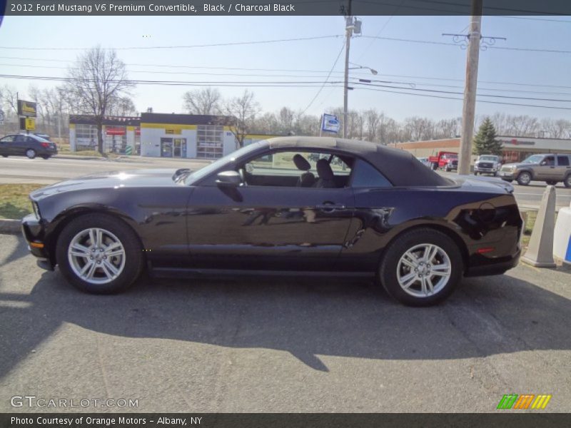Black / Charcoal Black 2012 Ford Mustang V6 Premium Convertible