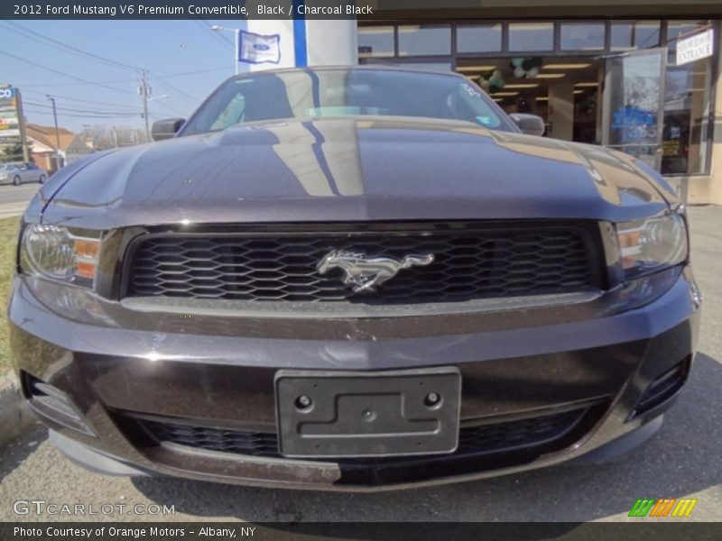 Black / Charcoal Black 2012 Ford Mustang V6 Premium Convertible