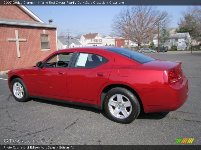 Inferno Red Crystal Pearl / Dark Slate Gray/Light Graystone 2007 Dodge Charger