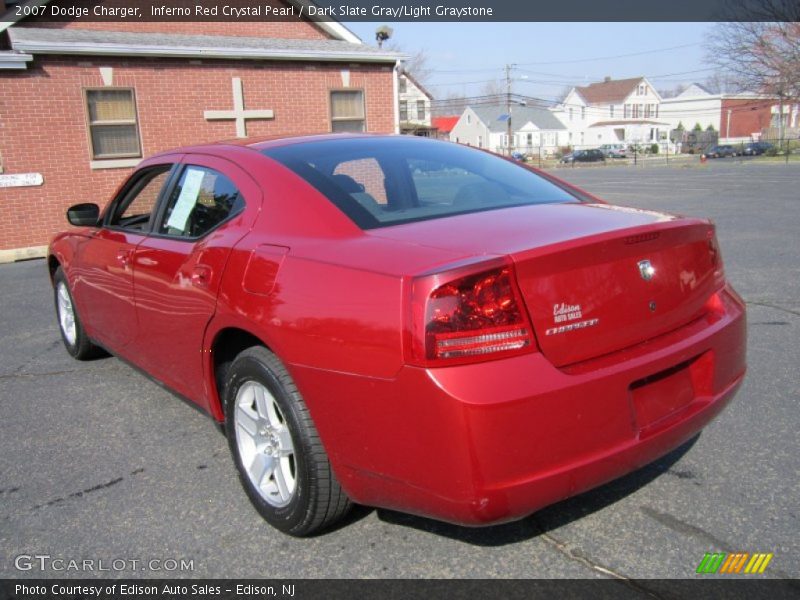 Inferno Red Crystal Pearl / Dark Slate Gray/Light Graystone 2007 Dodge Charger