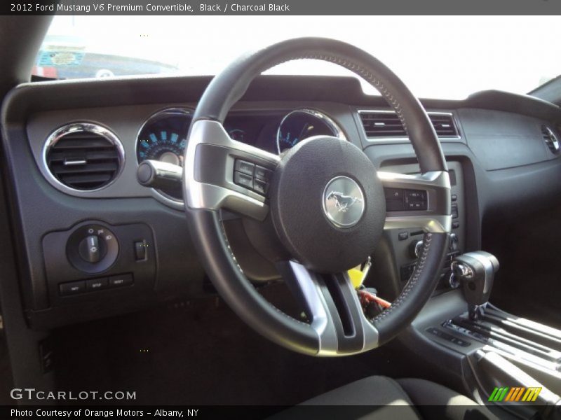 Black / Charcoal Black 2012 Ford Mustang V6 Premium Convertible