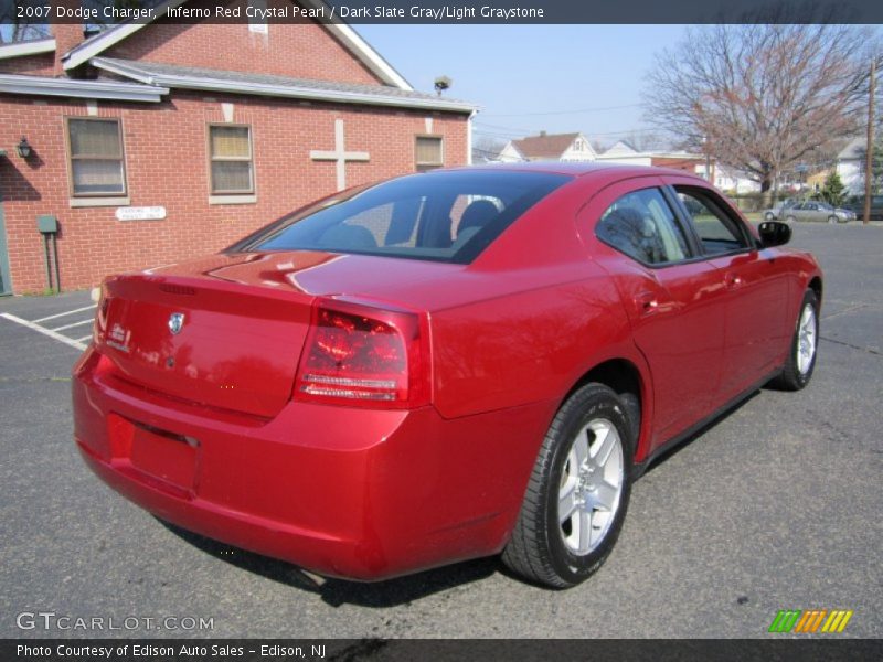 Inferno Red Crystal Pearl / Dark Slate Gray/Light Graystone 2007 Dodge Charger