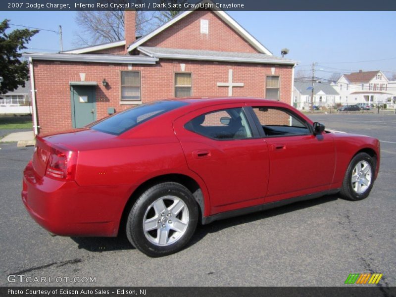 Inferno Red Crystal Pearl / Dark Slate Gray/Light Graystone 2007 Dodge Charger