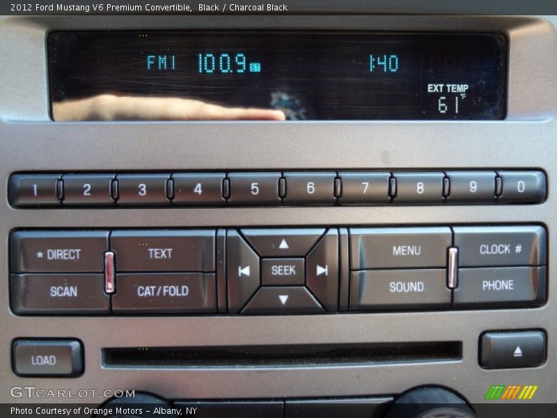 Black / Charcoal Black 2012 Ford Mustang V6 Premium Convertible