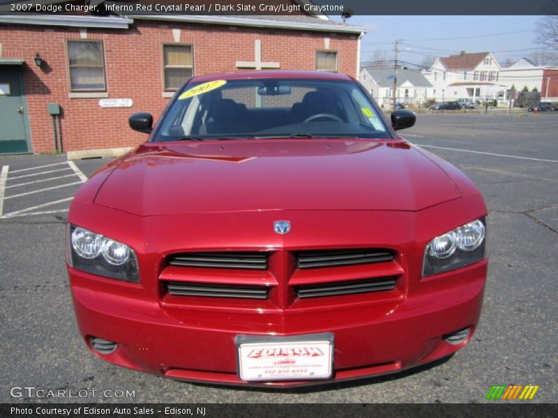 Inferno Red Crystal Pearl / Dark Slate Gray/Light Graystone 2007 Dodge Charger