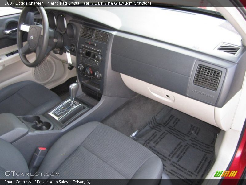 Inferno Red Crystal Pearl / Dark Slate Gray/Light Graystone 2007 Dodge Charger