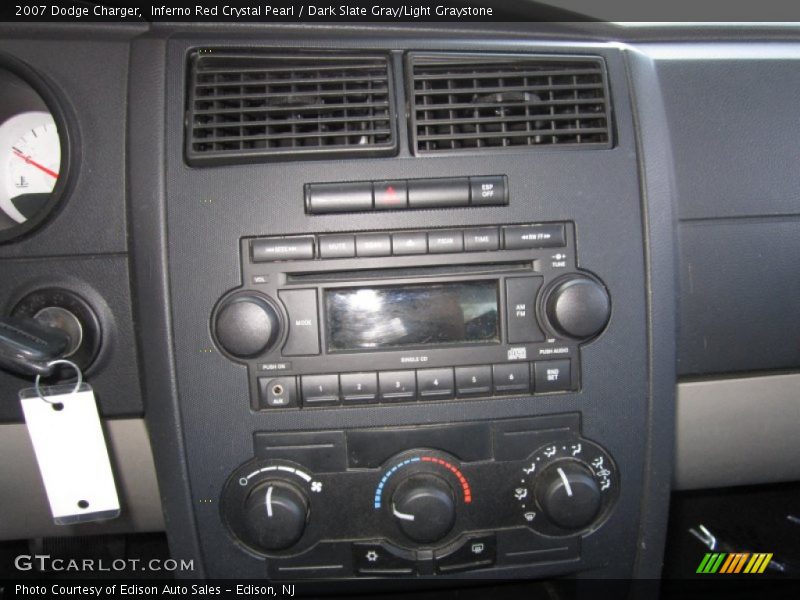 Inferno Red Crystal Pearl / Dark Slate Gray/Light Graystone 2007 Dodge Charger