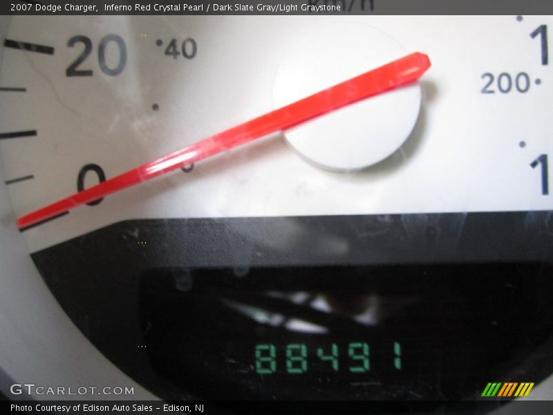 Inferno Red Crystal Pearl / Dark Slate Gray/Light Graystone 2007 Dodge Charger
