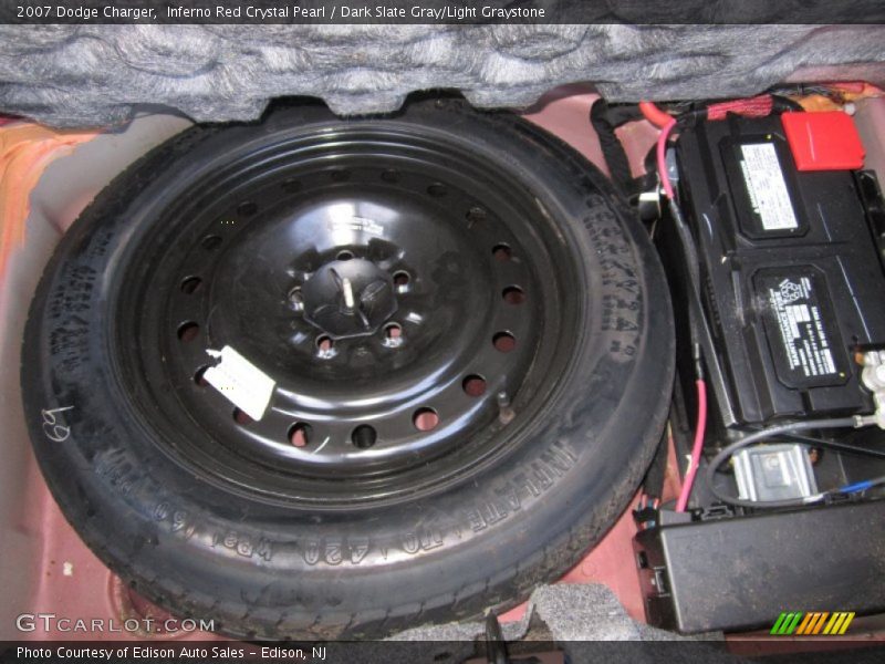 Inferno Red Crystal Pearl / Dark Slate Gray/Light Graystone 2007 Dodge Charger