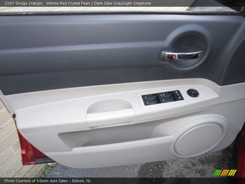 Inferno Red Crystal Pearl / Dark Slate Gray/Light Graystone 2007 Dodge Charger