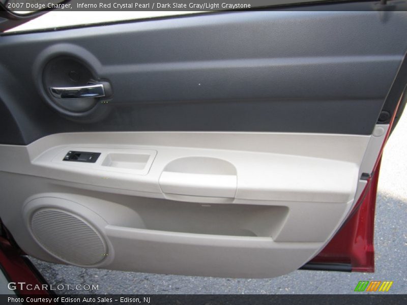 Inferno Red Crystal Pearl / Dark Slate Gray/Light Graystone 2007 Dodge Charger