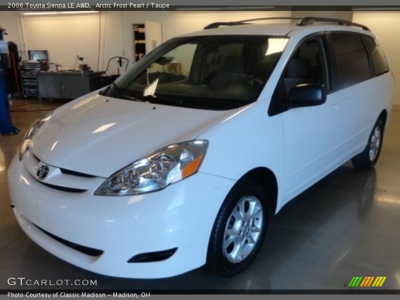 Arctic Frost Pearl / Taupe 2006 Toyota Sienna LE AWD