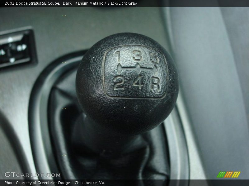  2002 Stratus SE Coupe 5 Speed Manual Shifter