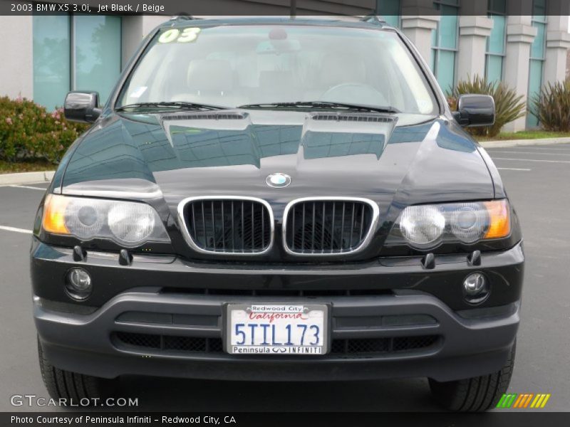 Jet Black / Beige 2003 BMW X5 3.0i