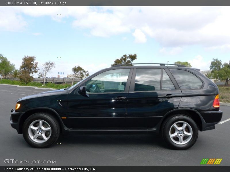 Jet Black / Beige 2003 BMW X5 3.0i