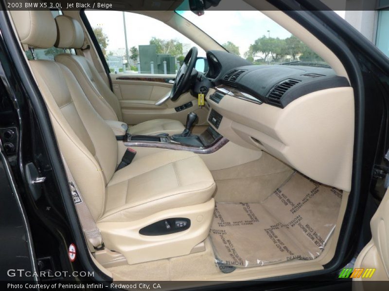 Jet Black / Beige 2003 BMW X5 3.0i