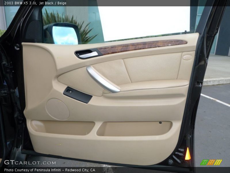 Jet Black / Beige 2003 BMW X5 3.0i