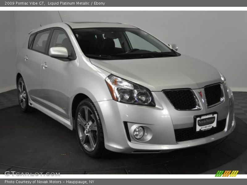 Liquid Platinum Metallic / Ebony 2009 Pontiac Vibe GT