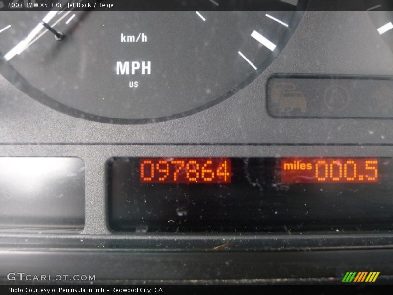 Jet Black / Beige 2003 BMW X5 3.0i