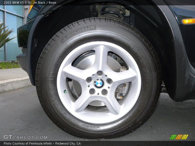 Jet Black / Beige 2003 BMW X5 3.0i