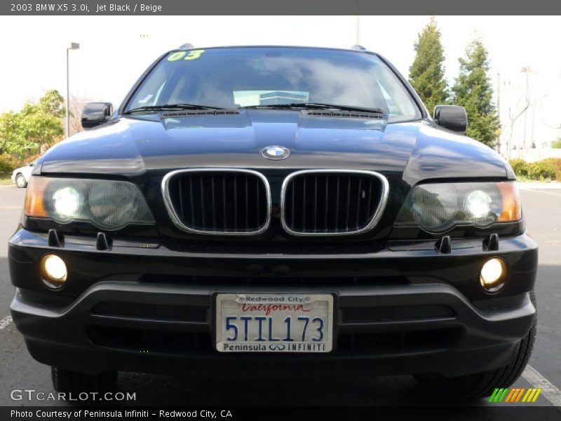 Jet Black / Beige 2003 BMW X5 3.0i