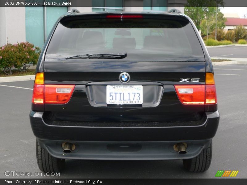 Jet Black / Beige 2003 BMW X5 3.0i