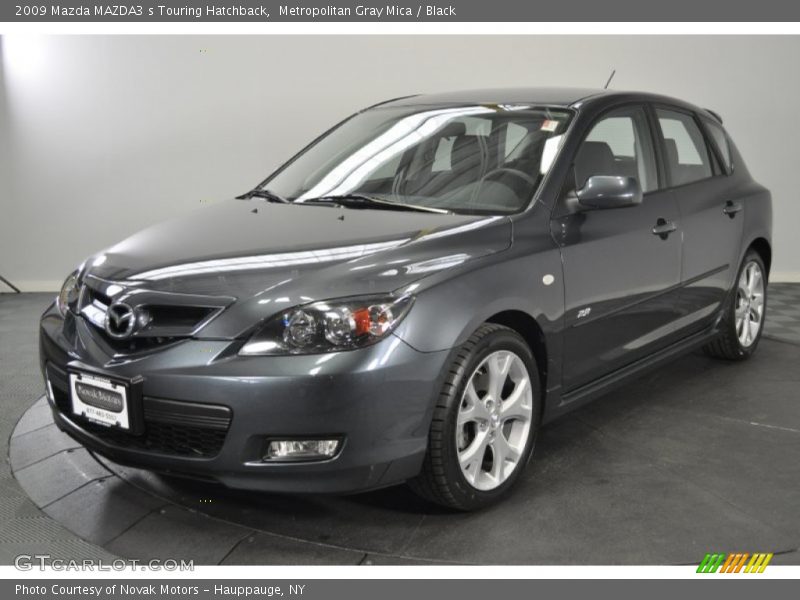Metropolitan Gray Mica / Black 2009 Mazda MAZDA3 s Touring Hatchback
