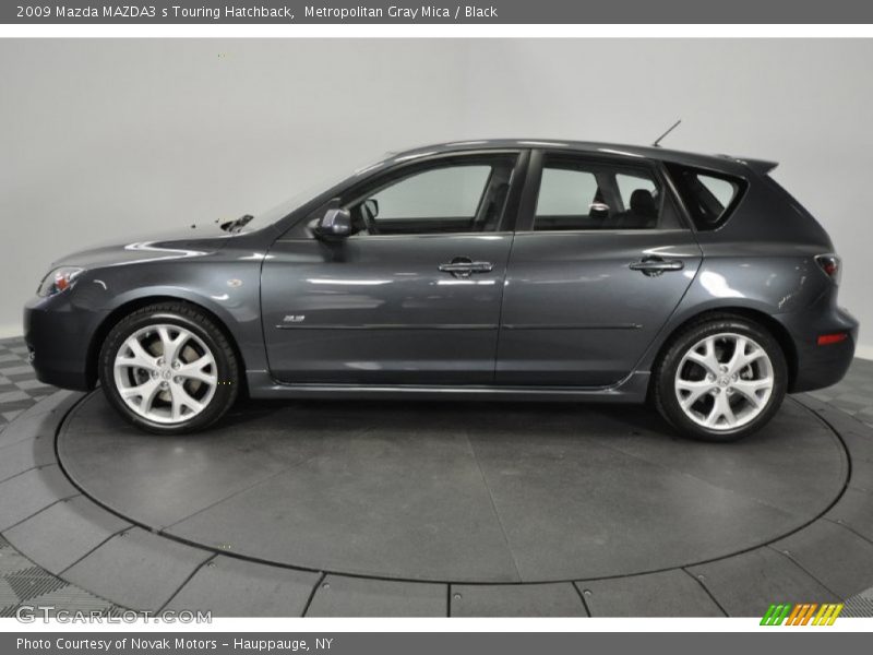 Metropolitan Gray Mica / Black 2009 Mazda MAZDA3 s Touring Hatchback