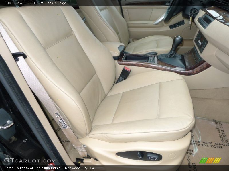 Jet Black / Beige 2003 BMW X5 3.0i