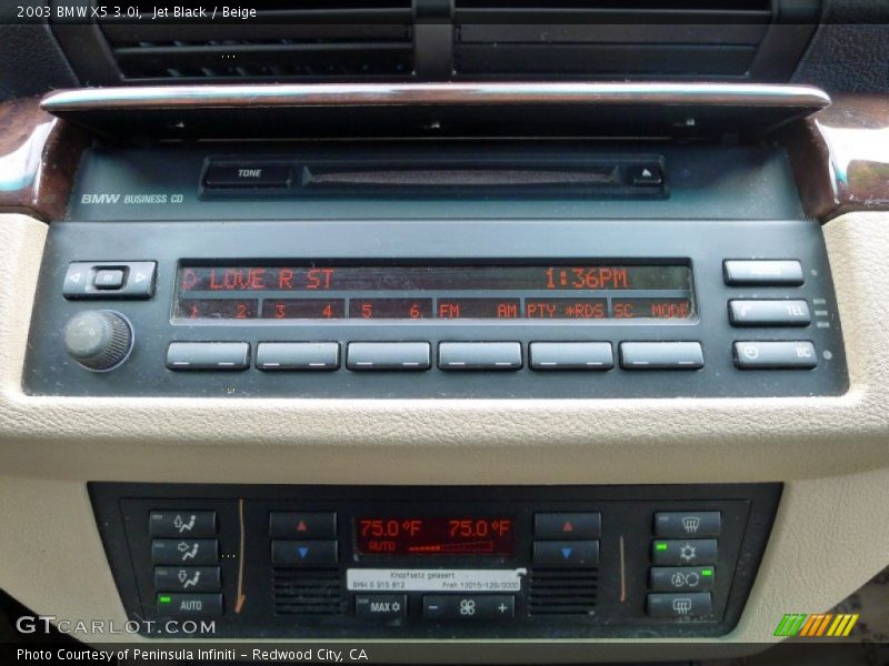 Jet Black / Beige 2003 BMW X5 3.0i