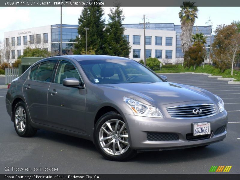 Platinum Graphite / Graphite 2009 Infiniti G 37 x Sedan