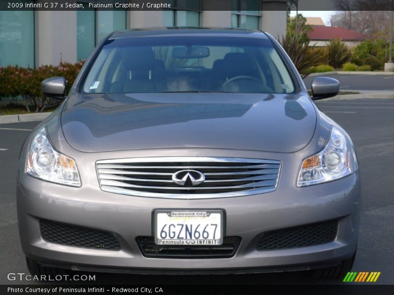 Platinum Graphite / Graphite 2009 Infiniti G 37 x Sedan
